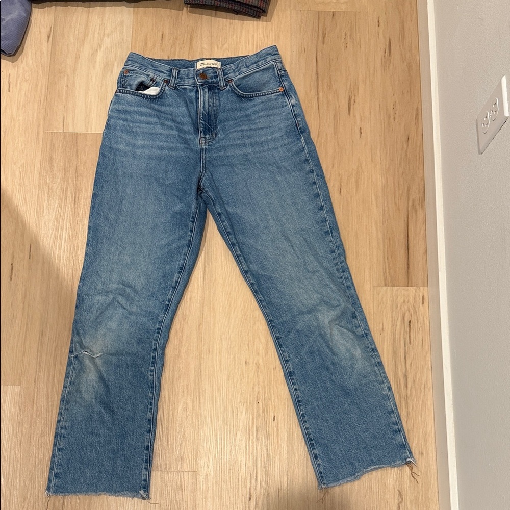 Madewell Women's Straight Leg Blue Jeans